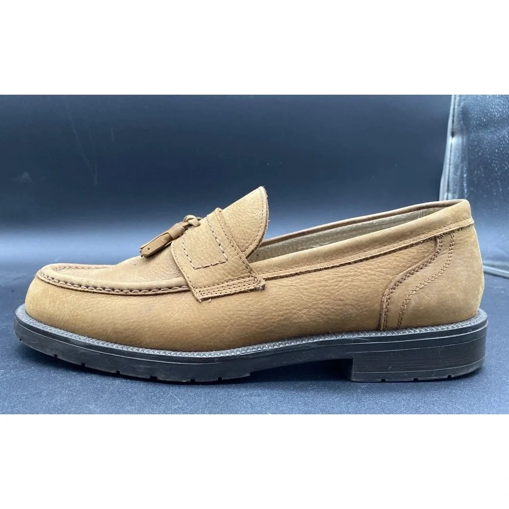 Aerosoles Men's Brown Leather Tassel Loafer Driving Moccasin Sz 10 Slip On Shoes